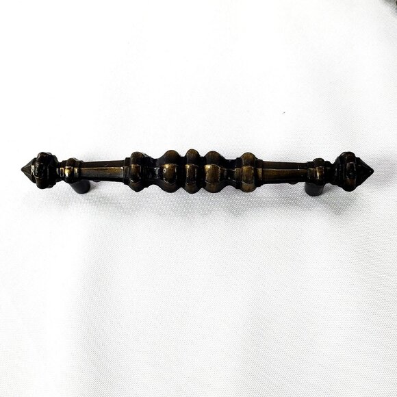 Vintage Antique-Style Amerock Bronze Cabinet Drawer Pull Handles Set Of 4 - Picture 8 of 11